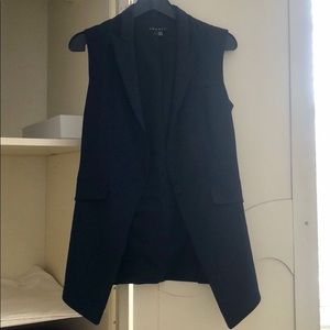 THEORY longline suit blazer vest